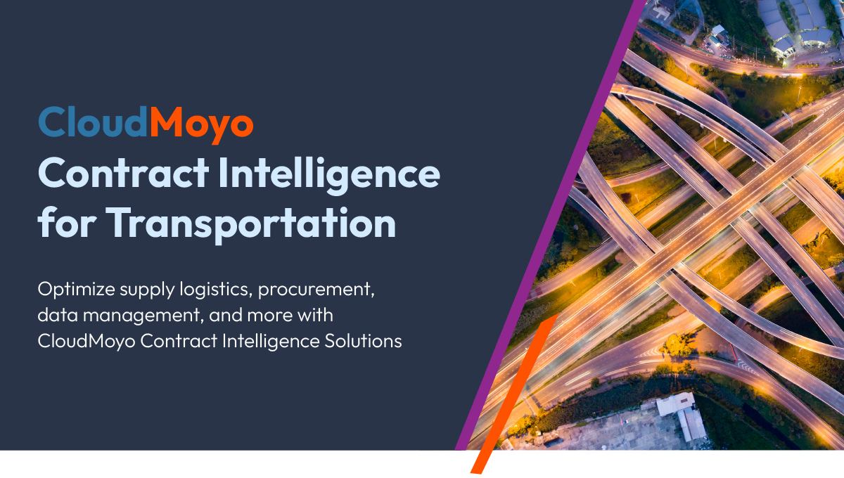 <a href="https://www.cloudmoyo.com/icertis-contract-intelligence-in-transportation-industry/?utm_source=website&utm_medium=content&utm_campaign=Marketing_Campaign_ICI_Implementation_For_Transportation_Industry_13Aug2024" class="homeBannerLink"> CloudMoyo Contract Intelligence For Transportation</a>